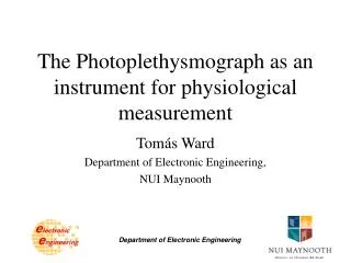 The Photoplethysmograph as an instrument for physiological measurement