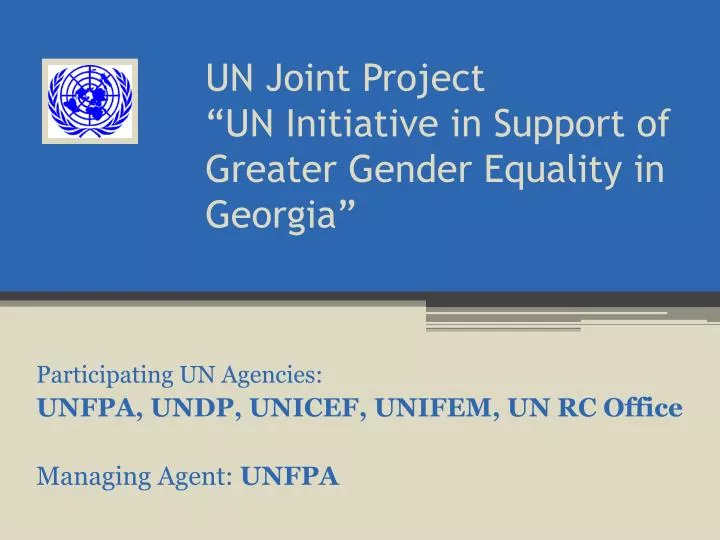 un joint project un initiative in support of greater gender equality in georgia