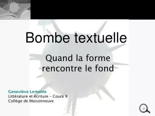 bombe textuelle