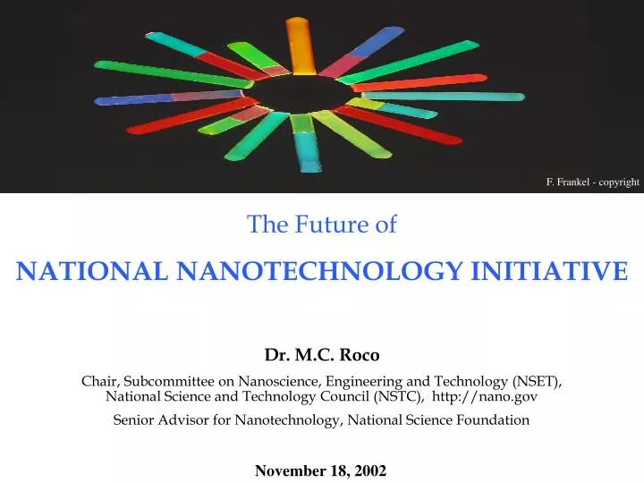 the future of national nanotechnology initiative