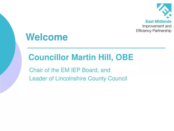 councillor martin hill obe