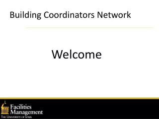Building Coordinators Network