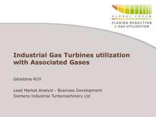 Industrial Gas Turbines utilization with Associated Gases