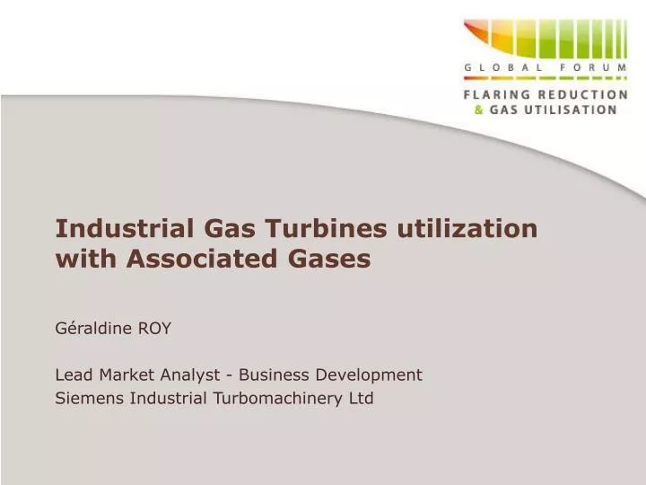 industrial gas turbines utilization with associated gases
