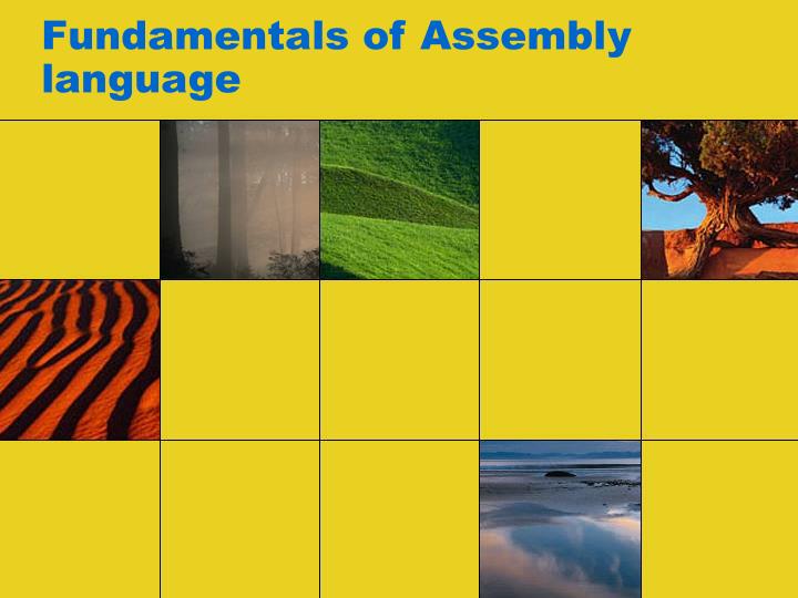 fundamentals of assembly language