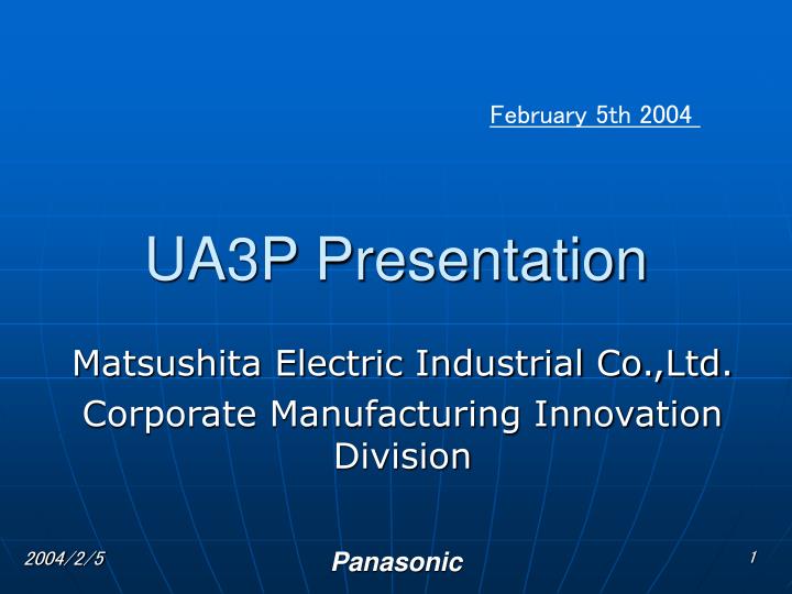 ua3p presentation