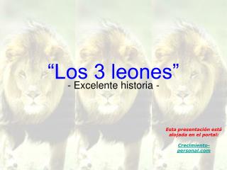 “Los 3 leones”