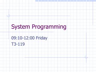 System Programming