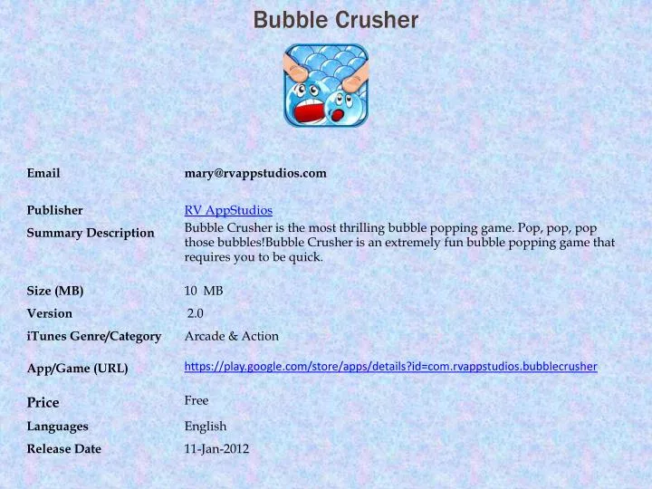 bubble crusher