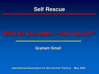 Self Rescue