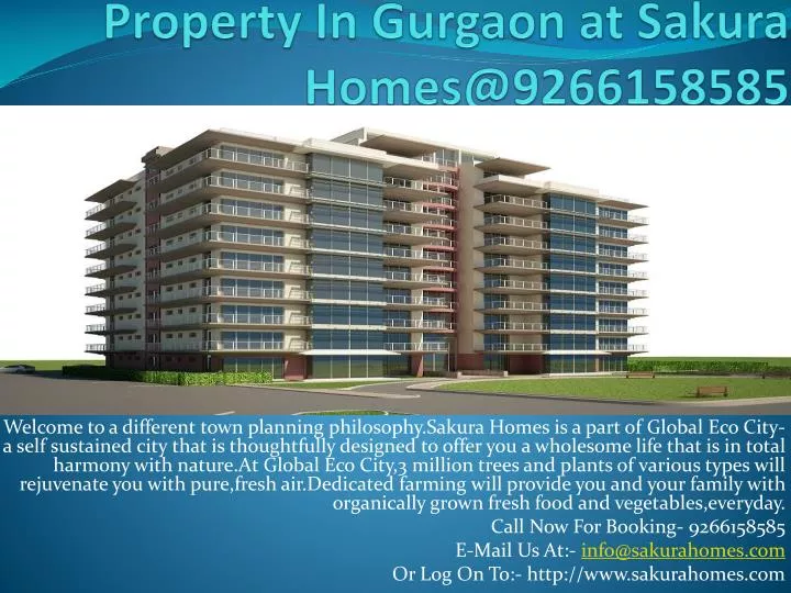 property in gurgaon at sakura homes@9266158585