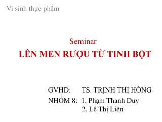 Vi sinh thực phẩm