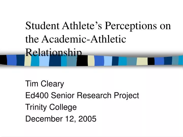 student athlete s perceptions on the academic athletic relationship