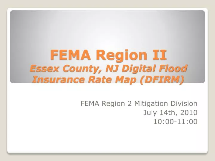 fema region ii essex county nj digital flood insurance rate map dfirm