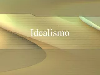 Idealismo