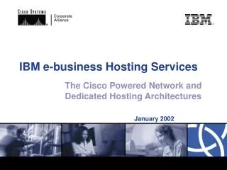 IBM e-business Hosting Services