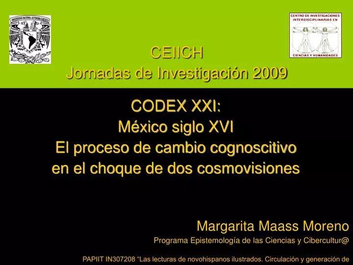 ceiich jornadas de investigaci n 2009