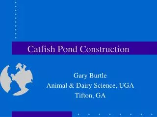 Catfish Pond Construction