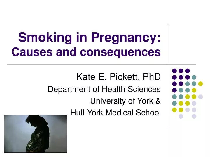 smoking in pregnancy causes and consequences