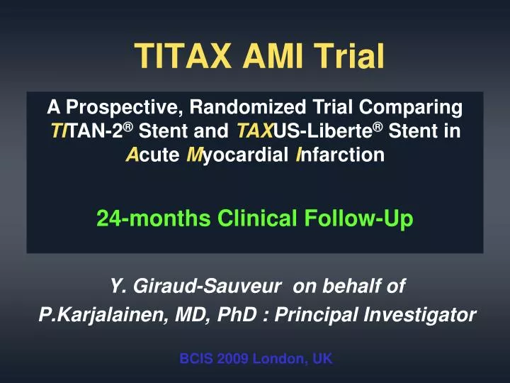 titax ami trial