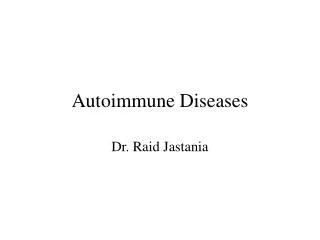 Autoimmune Diseases