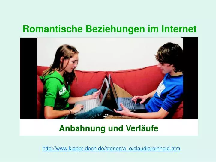 romantische beziehungen im internet