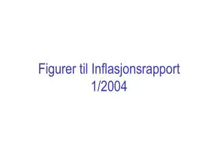Figurer til Inflasjonsrapport 1/2004