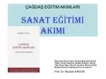 ÇAĞDAŞ EĞİTİM AKIMLARI SANAT EĞİTİMİ AKIMI - slide 1