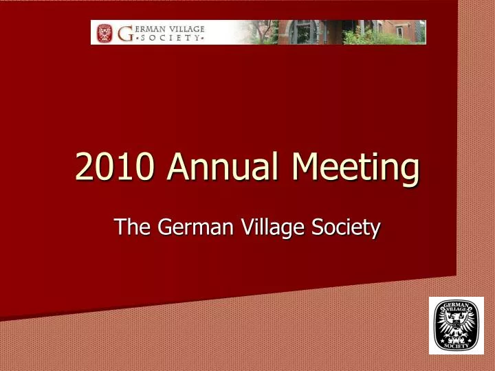 2010 annual meeting