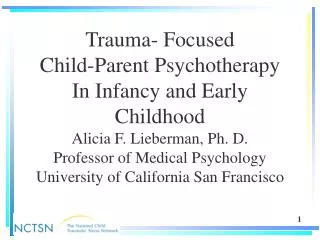 Defining Trauma in the Early Years