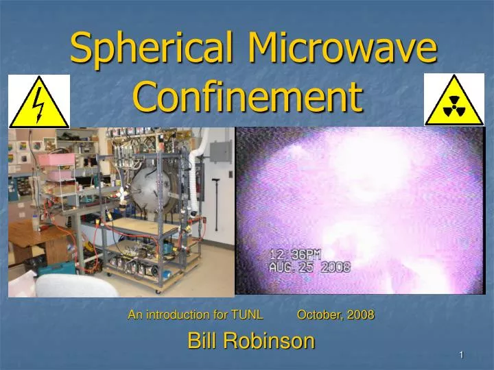 spherical microwave confinement
