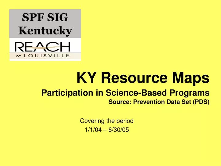 ky resource maps participation in science based programs source prevention data set pds