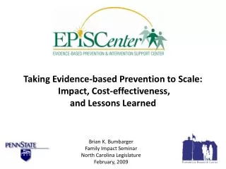 Taking Evidence-based Prevention to Scale: Impact, Cost-effectiveness, and Lessons Learned
