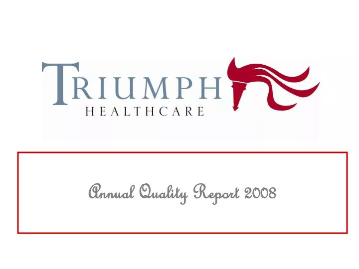 annual quality report 2008