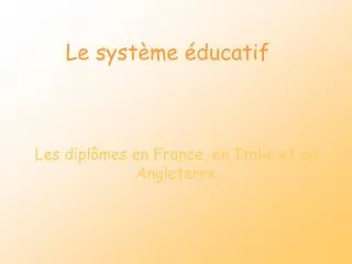 le syst me ducatif