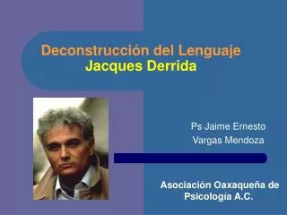 deconstrucci n del lenguaje jacques derrida