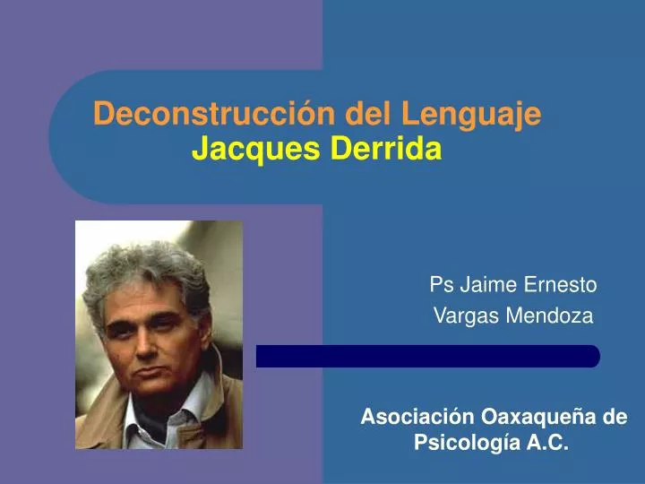 deconstrucci n del lenguaje jacques derrida