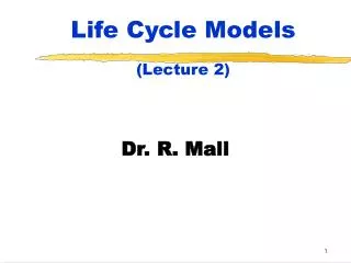 Life Cycle Models (Lecture 2)