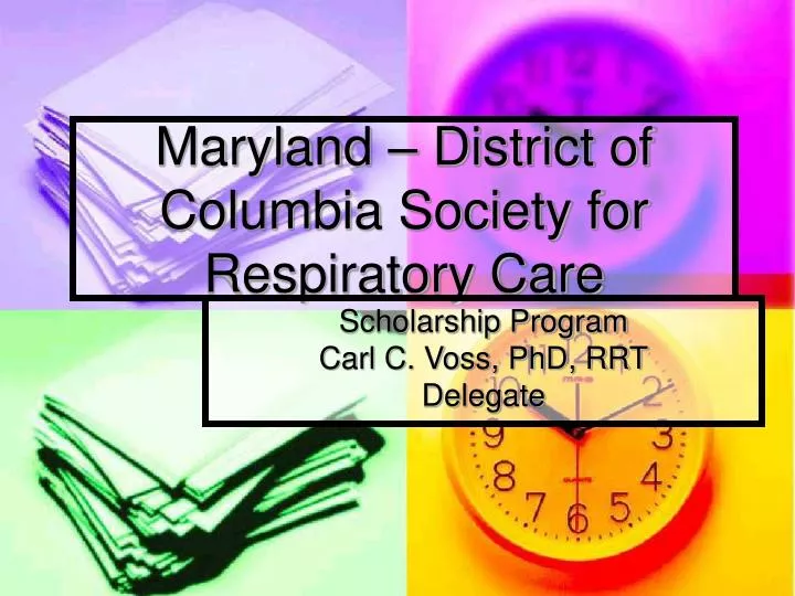 maryland district of columbia society for respiratory care