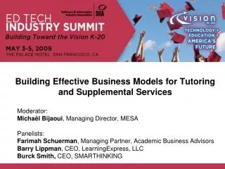 Building Effective Business Models for Tutoring and Supplemental Services