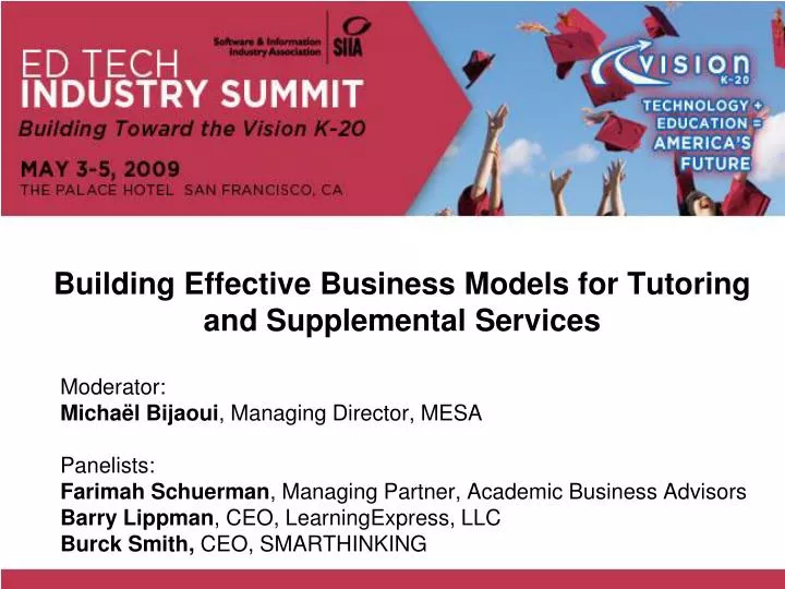 building effective business models for tutoring and supplemental services