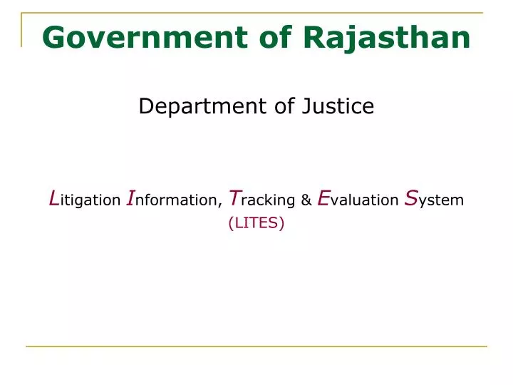 government of rajasthan