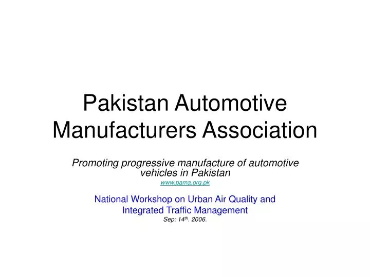 pakistan automotive manufacturers association