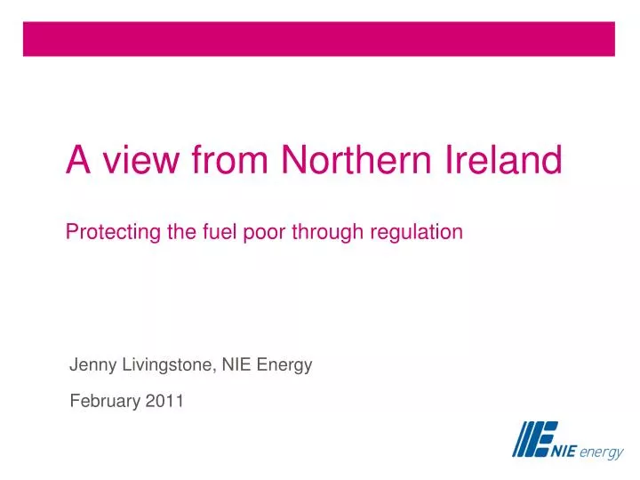 a view from northern ireland protecting the fuel poor through regulation