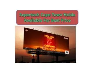 |9873800234| Supertech Cape Town Looking Attractive Noida
