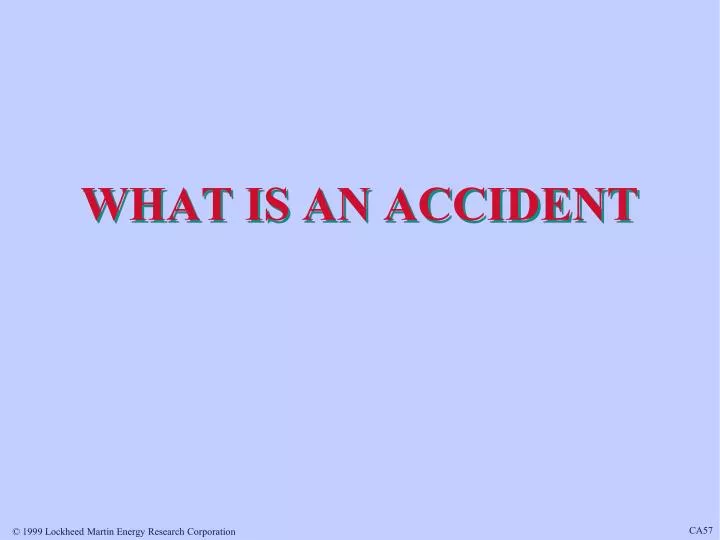 what is an accident