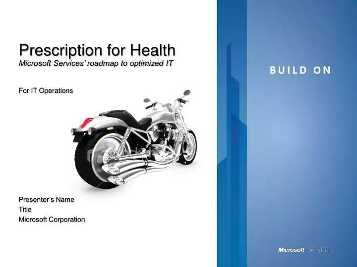 prescription for health microsoft services roadmap to optimized it