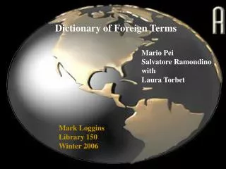 Dictionary of Foreign Terms