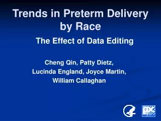 Trends in Preterm Delivery by Race