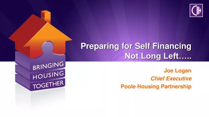 preparing for self financing not long left